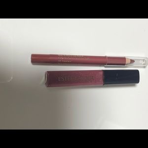 Estee Lauder lip gloss and lip liner